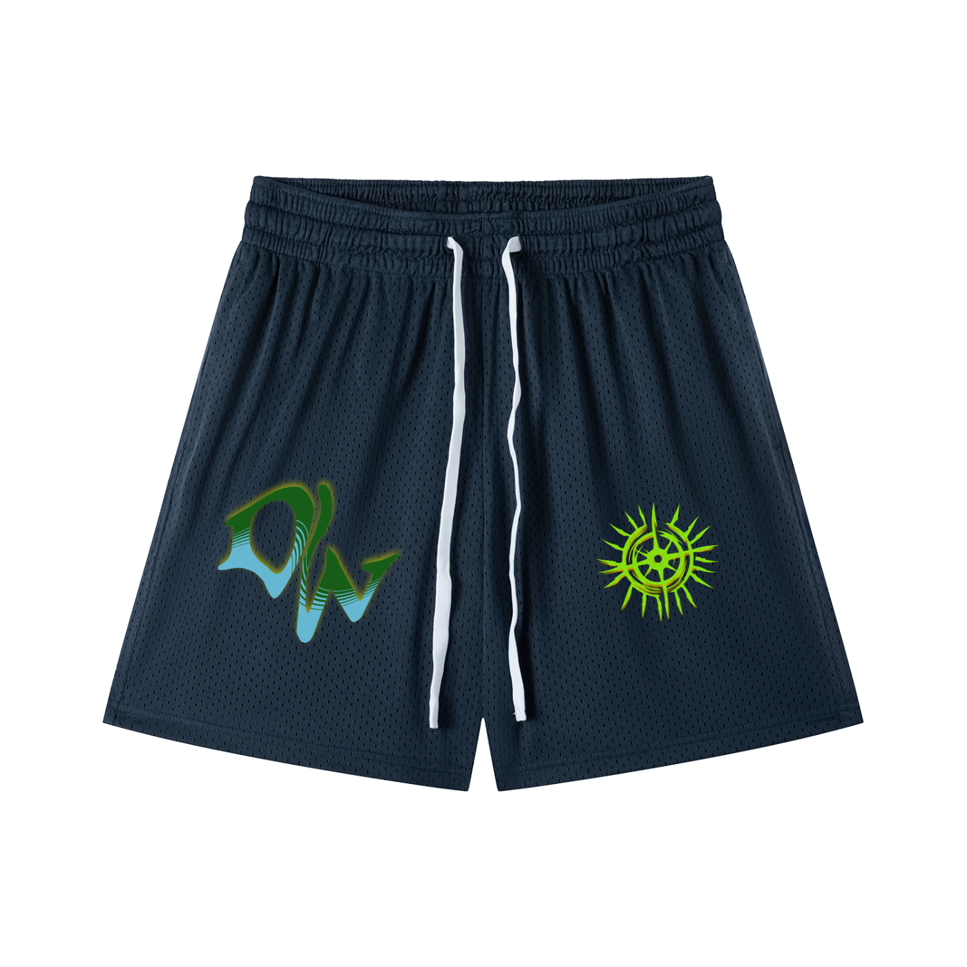 Mesh Drawstring Shorts