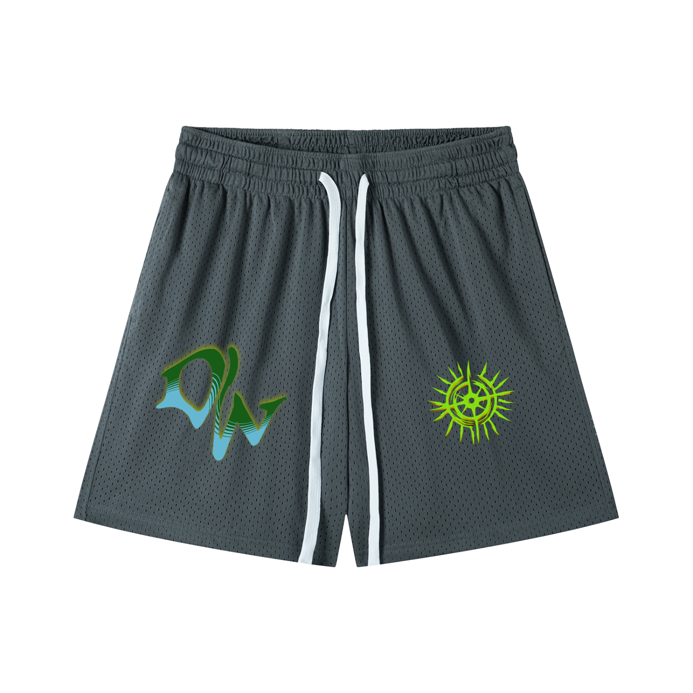 Mesh Drawstring Shorts