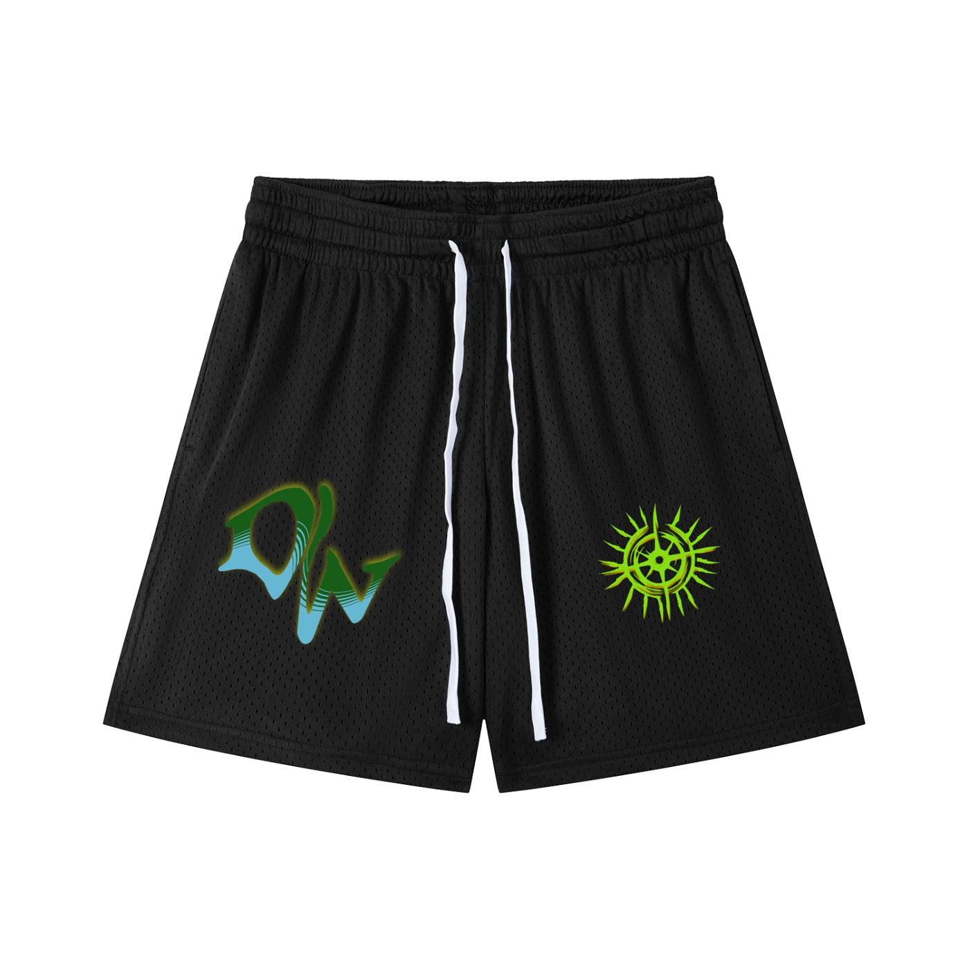 Mesh Drawstring Shorts