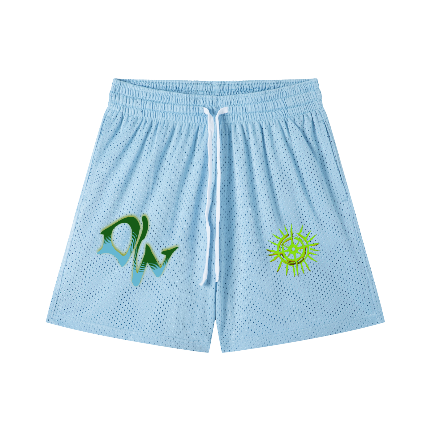 Mesh Drawstring Shorts