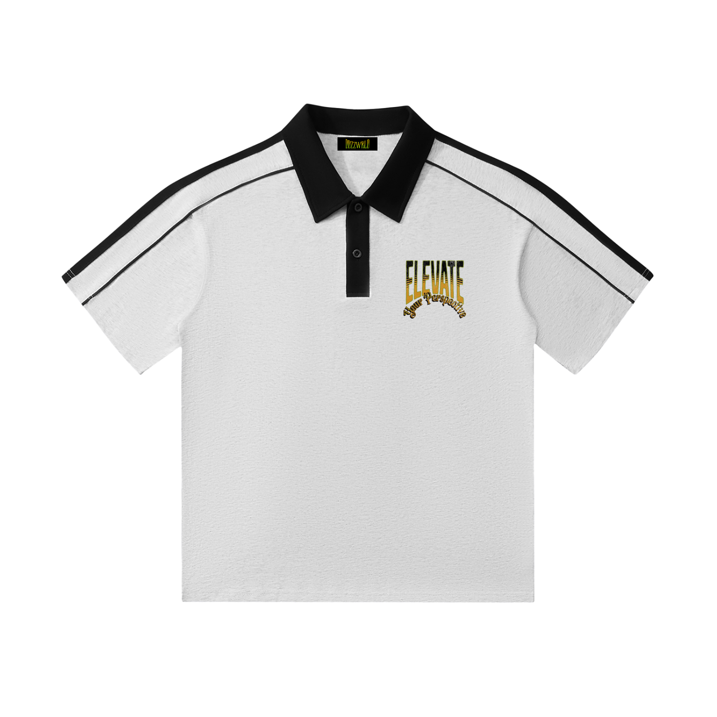 ELEVATE Contrast Collar Short-Sleeve Polo Shirt
