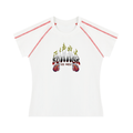 Summer Women's Contrast Stitch Raglan T-Shirt