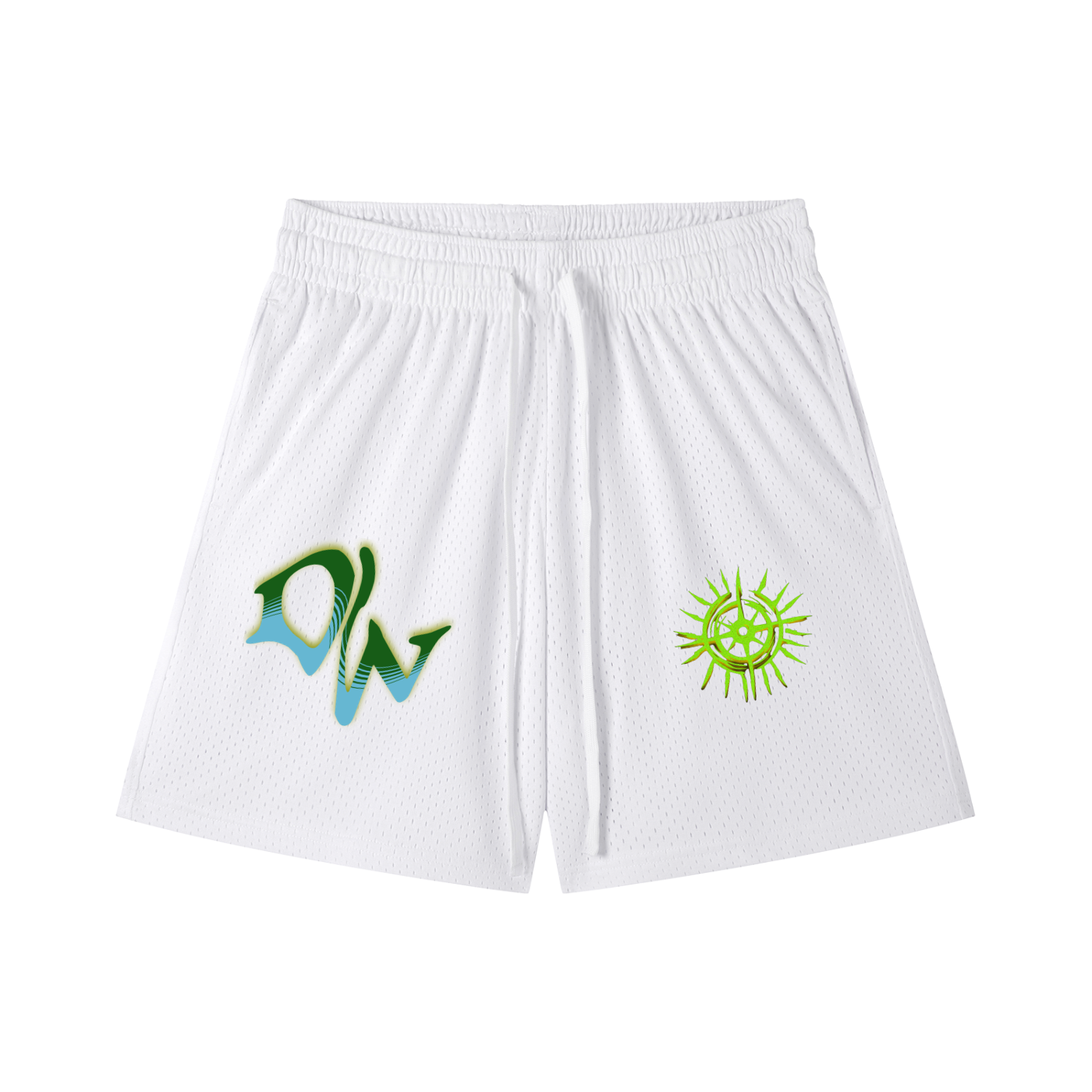 Mesh Drawstring Shorts