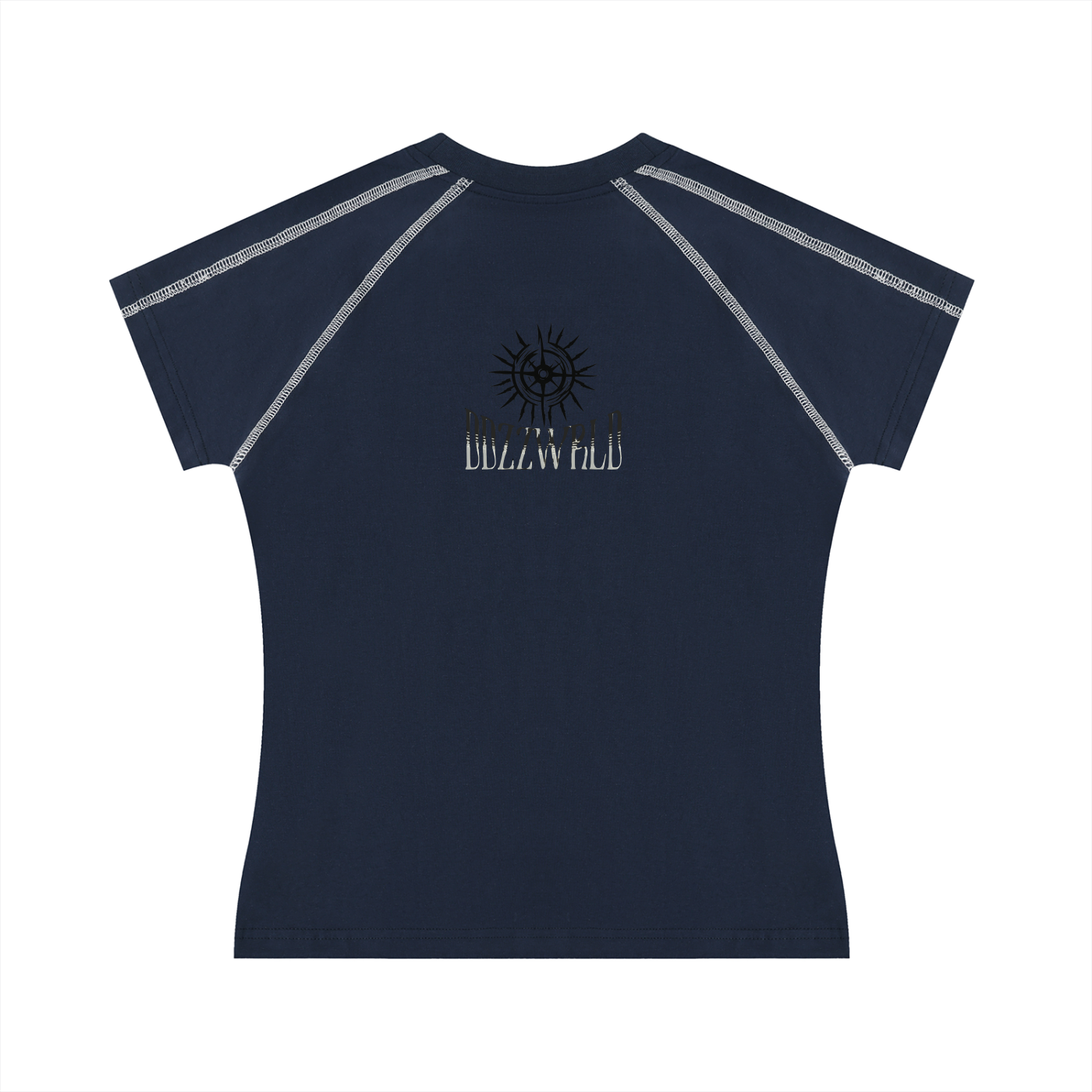 Summer Women's Contrast Stitch Raglan T-Shirt