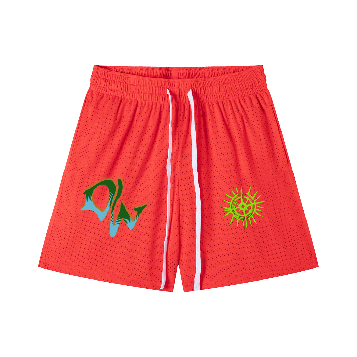 Mesh Drawstring Shorts