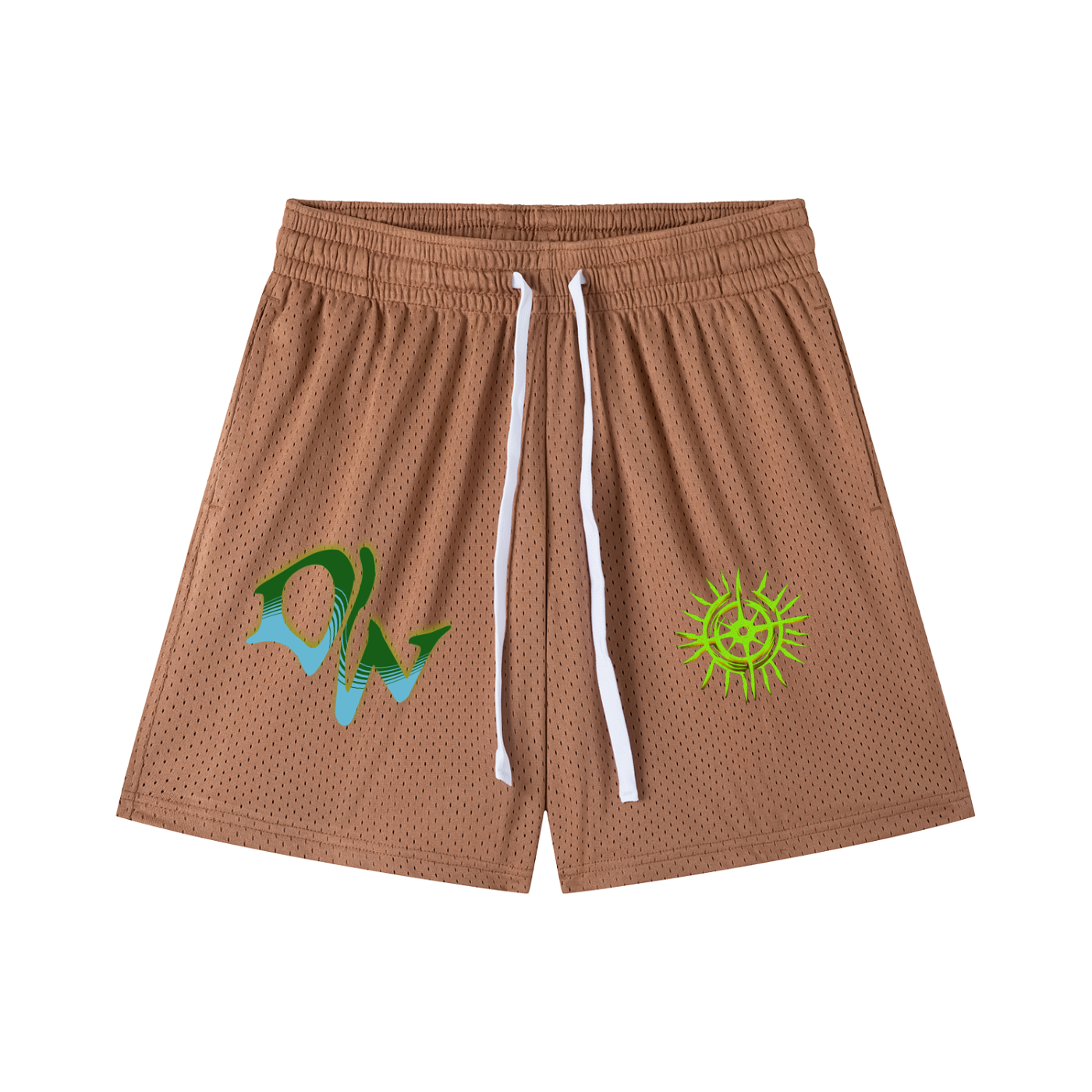 Mesh Drawstring Shorts