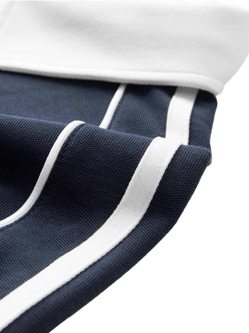 PEACE Contrast Collar Short-Sleeve Polo Shirt